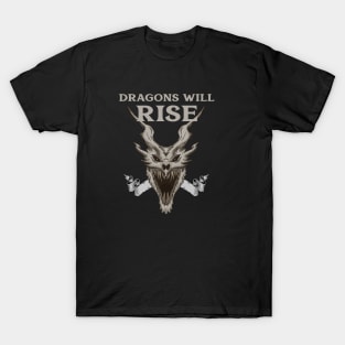 Dragons Will Rise - Black Dragon T-Shirt